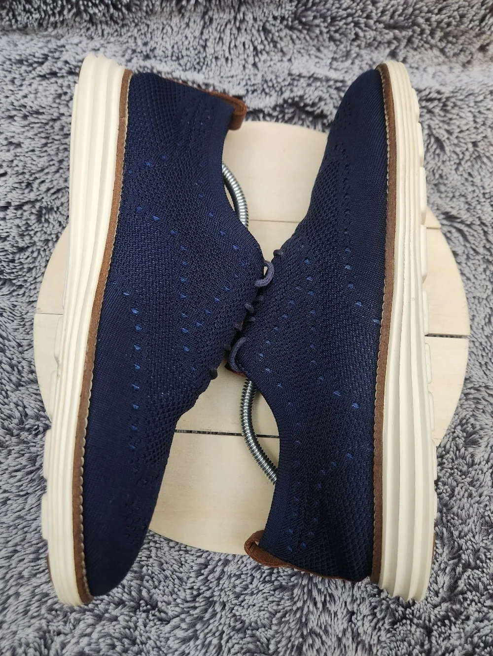 Cole Haan Men's Original Grand Knit Wingtip II Oxford Shoes size 10
